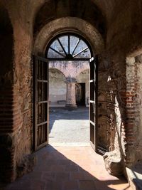 Entrance of old building