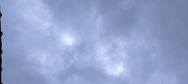 Low angle view of clouds in sky