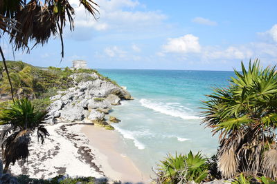 Scenic view of sea against sky