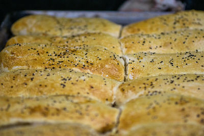 Close-up of bread on table