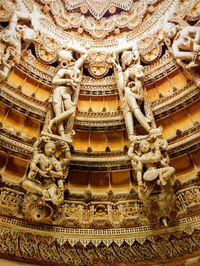 Low angle view of buddha statue