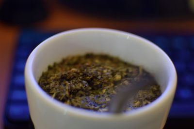 Close-up of drink in glass