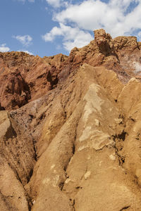 Scenic view of rocky mountains against sky