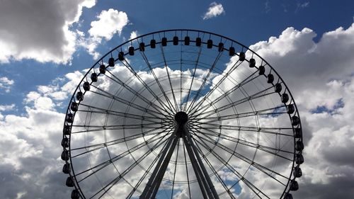 Low angle view of ferris wheel