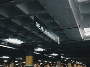 Low angle view of road sign