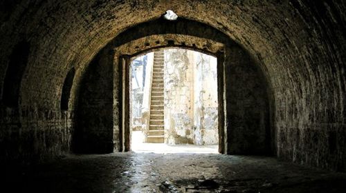 Entrance of old building