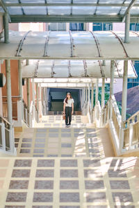 Man standing in front of building