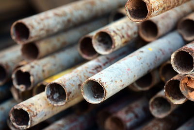 Full frame shot of rusty machinery