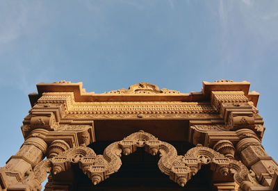 Low angle view of historical building