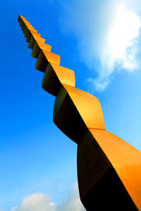 Low angle view of endless column against sky at targu jiu