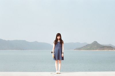 People standing on mountain