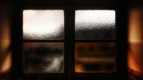 Close-up of window in house