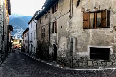 Street amidst buildings in town