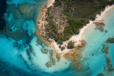 High angle view of swimming pool