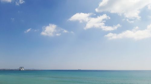 Scenic view of sea against sky