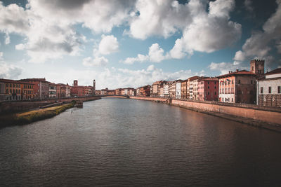 Lungarno view in pisa