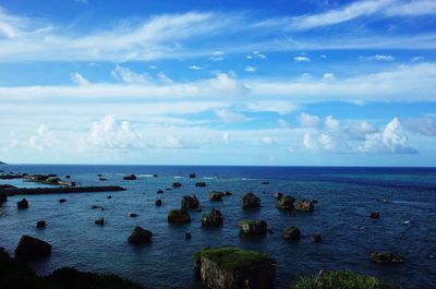 Scenic view of sea against sky