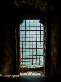 Interior of abandoned building