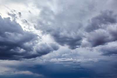 Low angle view of clouds in sky