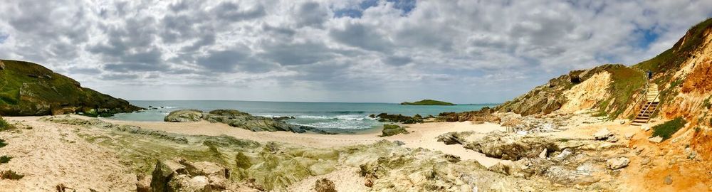 Panoramic view of sea against sky