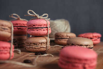 Close-up of cake on table