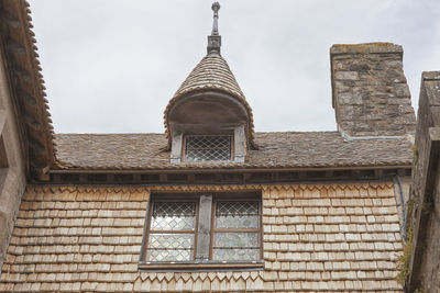 Low angle view of building against sky