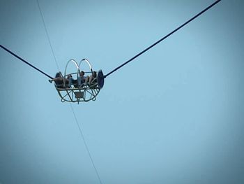 Low angle view of power lines