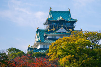 Osaka castle in japan