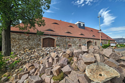 View of building against blue sky