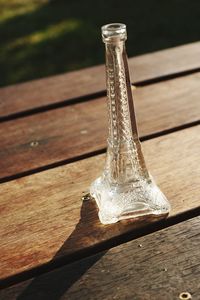 Close-up of ice cream on table