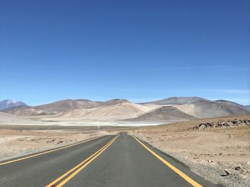 Scenic view of desert against sky