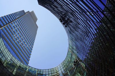 Low angle view of modern building