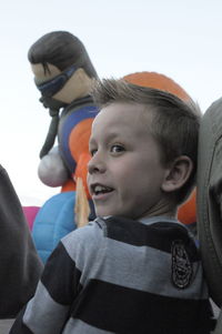 Portrait of boy looking away