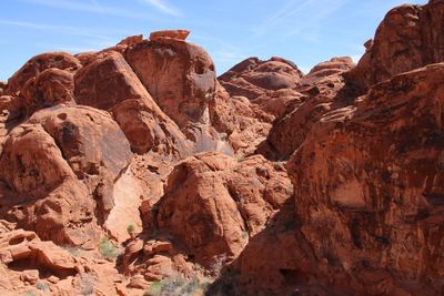 Rock formations against sky