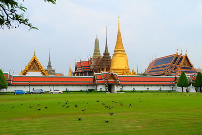 View of temple against sky