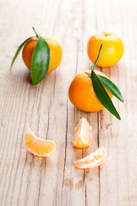 Close-up of fruits on table