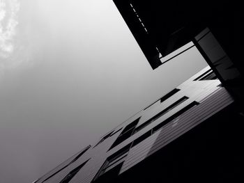 Low angle view of modern building against sky