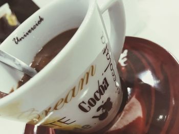 Close-up of coffee cup
