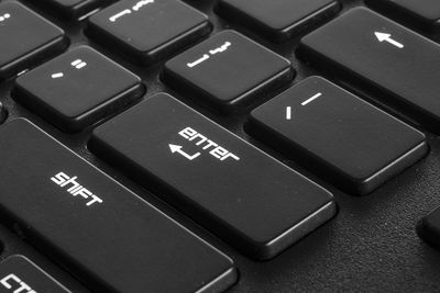 Close-up of computer keyboard