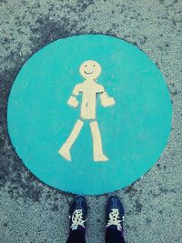 Close-up of warning sign