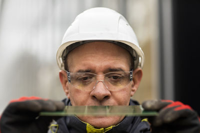 Portrait of man wearing sunglasses