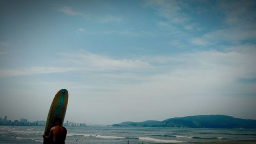 People standing on beach