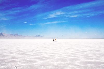 Scenic view of desert against sky