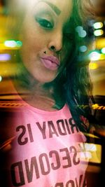 Portrait of young woman