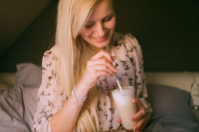 Portrait of young woman