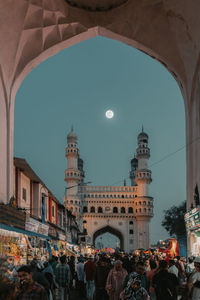People in city of hyderabad, india