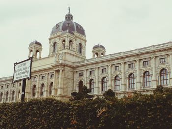 Low angle view of historical building