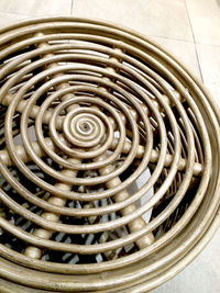 Close-up of spiral staircase