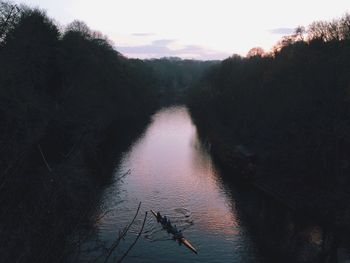 Scenic view of river against sky