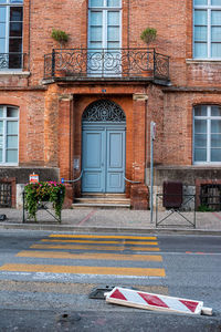 View of street and building